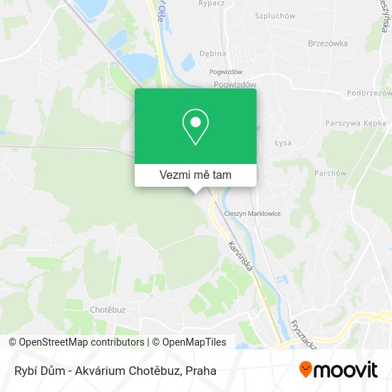 Rybí Dům - Akvárium Chotěbuz mapa