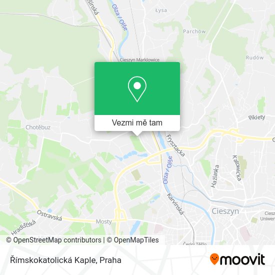 Římskokatolická Kaple mapa