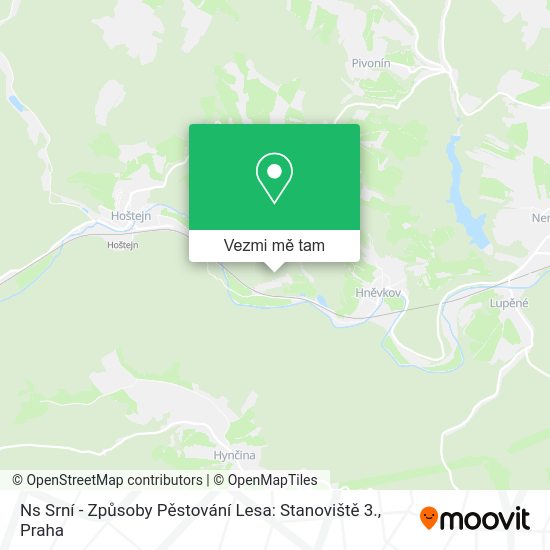 Ns Srní - Způsoby Pěstování Lesa: Stanoviště 3. mapa