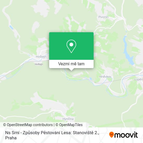 Ns Srní - Způsoby Pěstování Lesa: Stanoviště 2. mapa