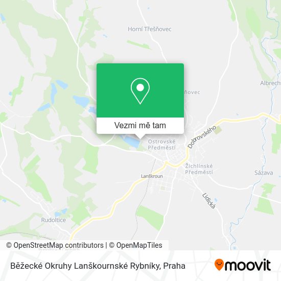 Běžecké Okruhy Lanškournské Rybníky mapa