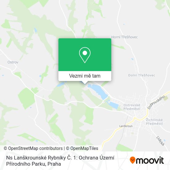 Ns Lanškrounské Rybníky Č. 1: Ochrana Území Přírodního Parku mapa