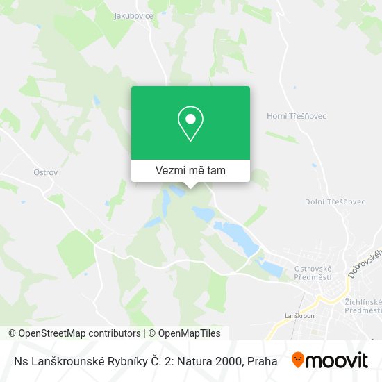 Ns Lanškrounské Rybníky Č. 2: Natura 2000 mapa