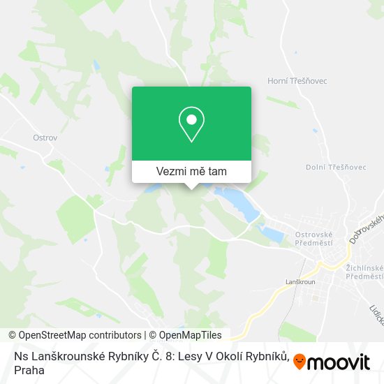 Ns Lanškrounské Rybníky Č. 8: Lesy V Okolí Rybníků mapa