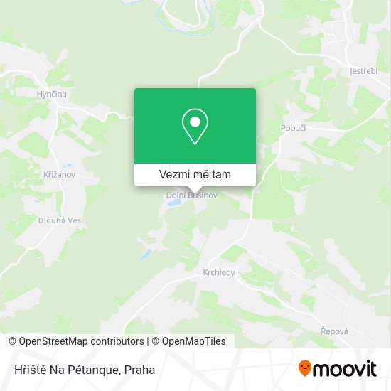 Hřiště Na Pétanque mapa