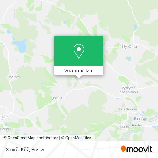 Smírčí Kříž mapa