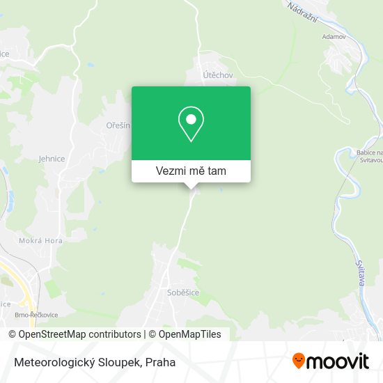 Meteorologický Sloupek mapa