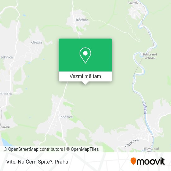 Víte, Na Čem Spíte? mapa
