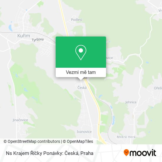 Ns Krajem Říčky Ponávky: Česká mapa