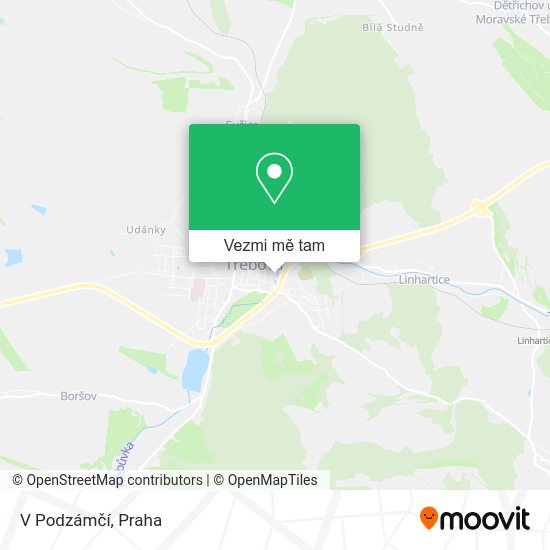 V Podzámčí mapa