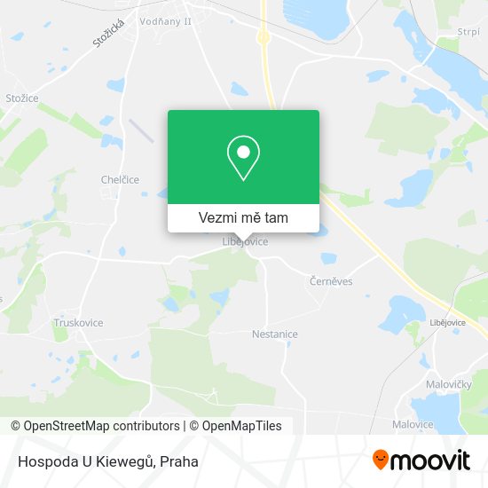 Hospoda U Kiewegů mapa