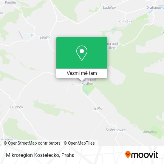 Mikroregion Kostelecko mapa