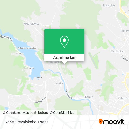 Koně Převalského mapa