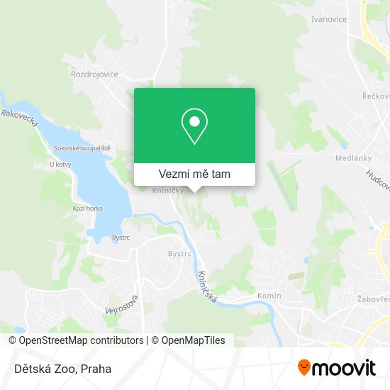 Dětská Zoo mapa