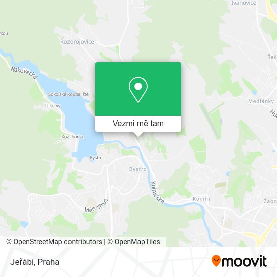 Jeřábi mapa