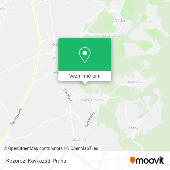 Kozorozi Kavkazští mapa