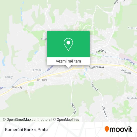 Komerční Banka mapa
