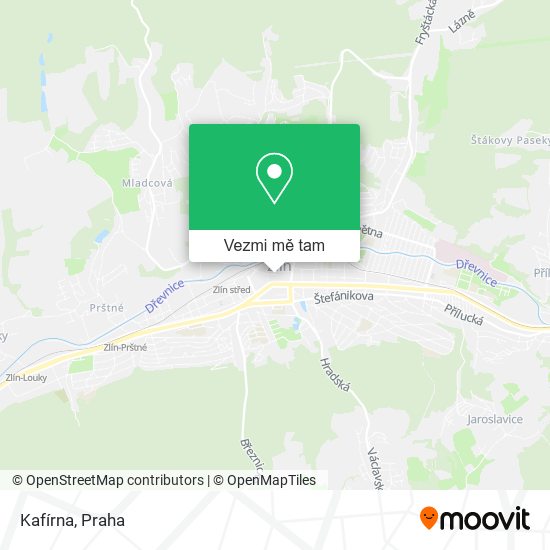 Kafírna mapa