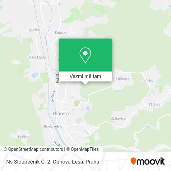 Ns Sloupečník Č. 2: Obnova Lesa mapa