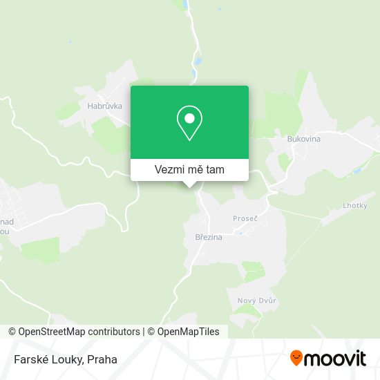 Farské Louky mapa
