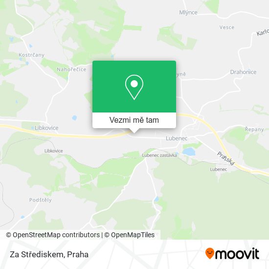 Za Střediskem mapa
