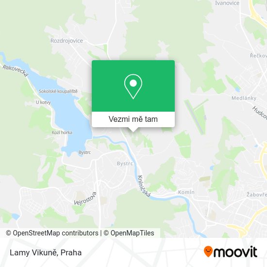Lamy Vikuně mapa