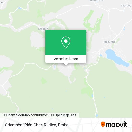 Orientační Plán Obce Rudice mapa