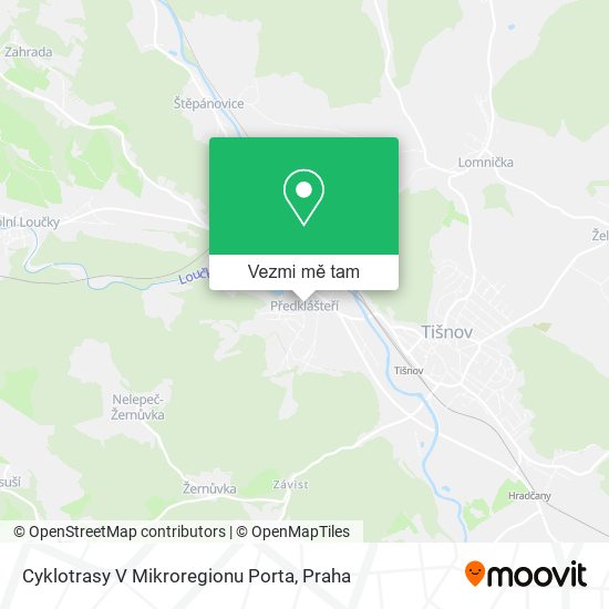 Cyklotrasy V Mikroregionu Porta mapa