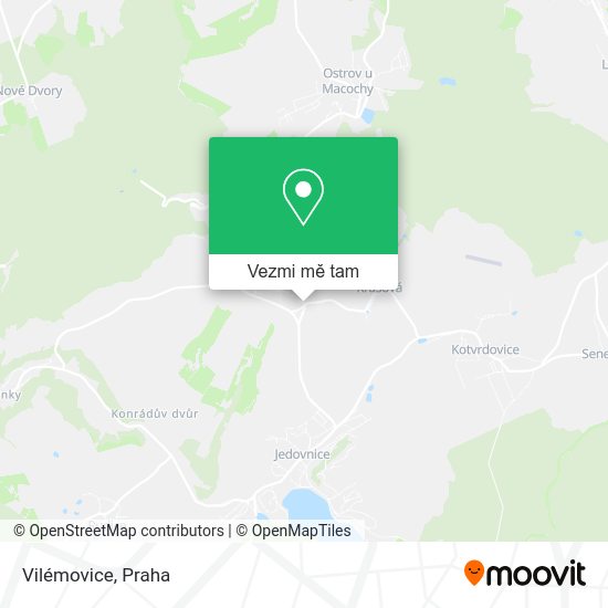Vilémovice mapa