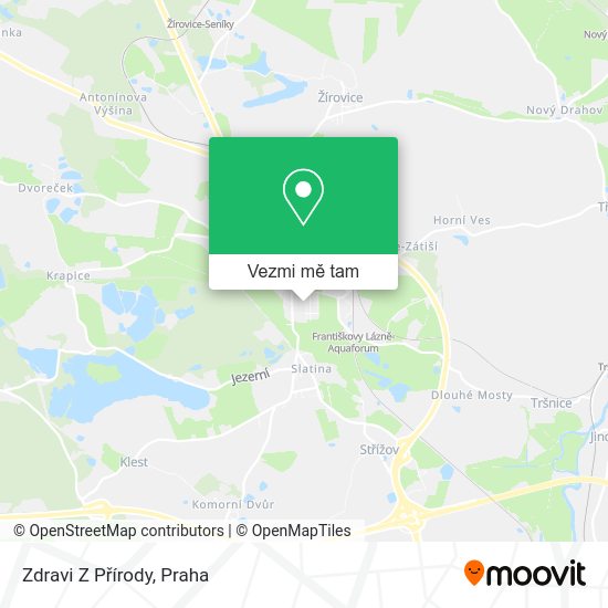 Zdravi Z Přírody mapa