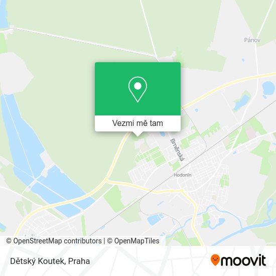 Dětský Koutek mapa