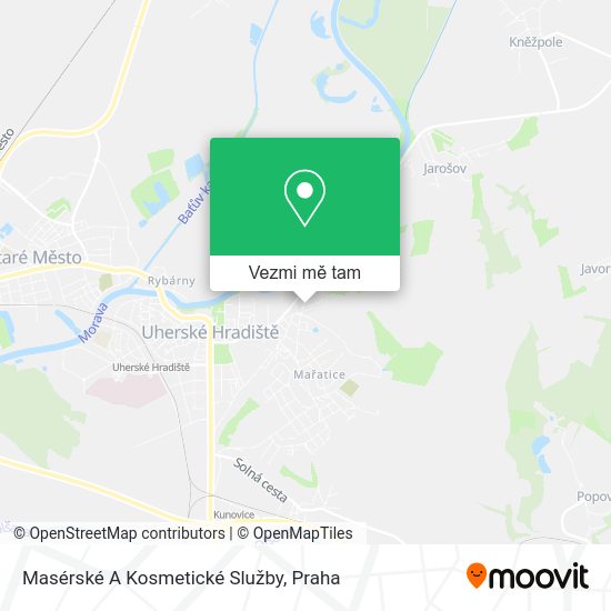 Masérské A Kosmetické Služby mapa