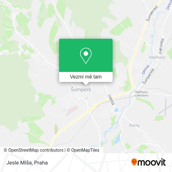 Jesle Míša mapa
