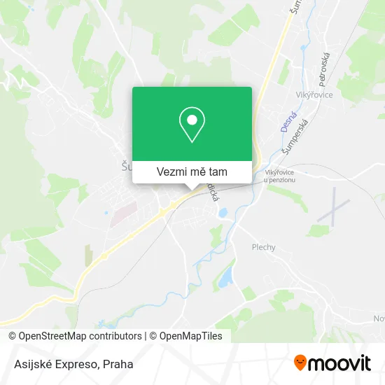 Asijské Expreso mapa