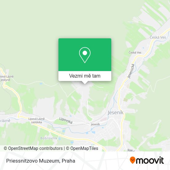Priessnitzovo Muzeum mapa