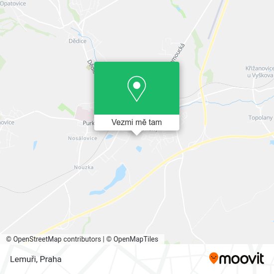 Lemuři mapa