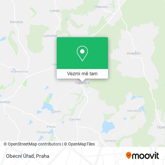 Obecní Úřad mapa