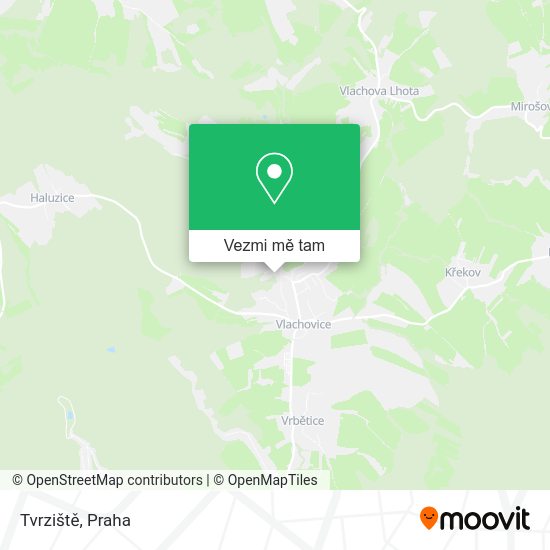 Tvrziště mapa