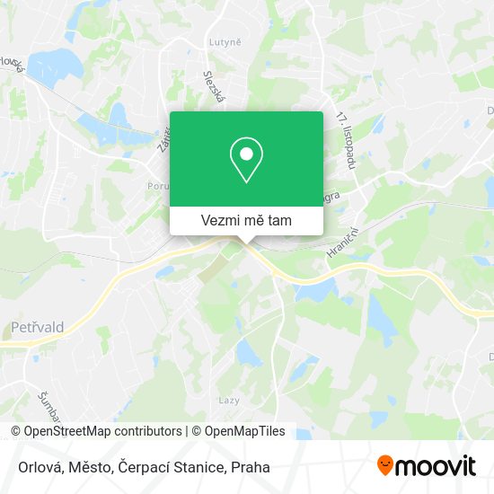 Orlová, Město, Čerpací Stanice mapa