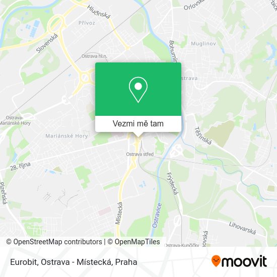 Eurobit, Ostrava - Místecká mapa