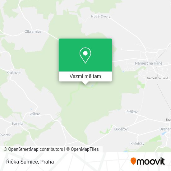 Říčka Šumice mapa