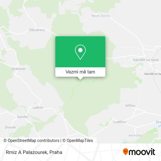 Rmíz A Palazourek mapa