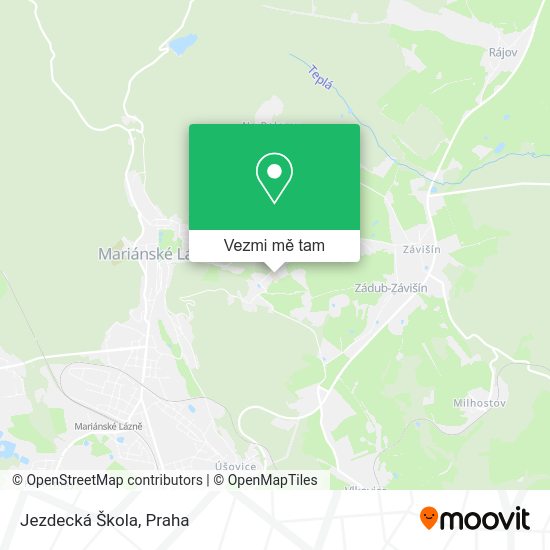 Jezdecká Škola mapa