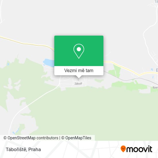 Tábořiště mapa