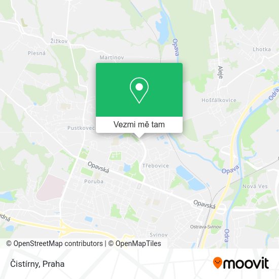 Čistírny mapa