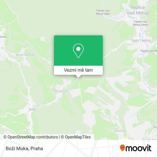 Boží Muka mapa