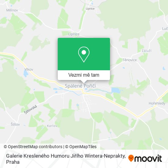 Galerie Kresleného Humoru Jiřího Wintera-Neprakty mapa