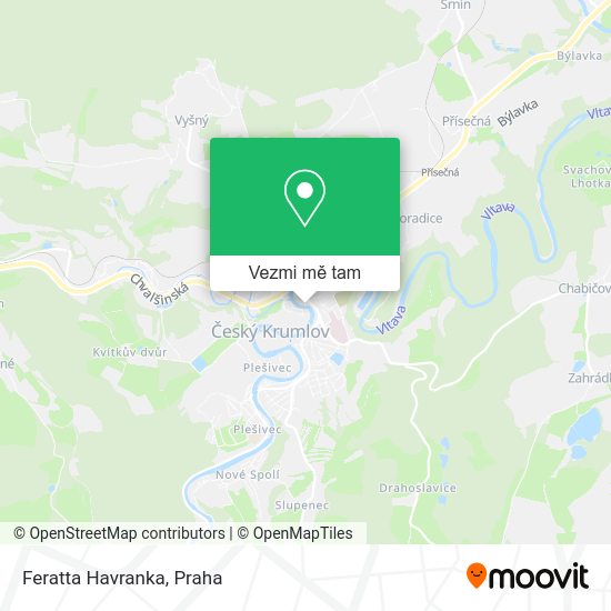 Feratta Havranka mapa