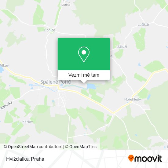 Hvížďalka mapa