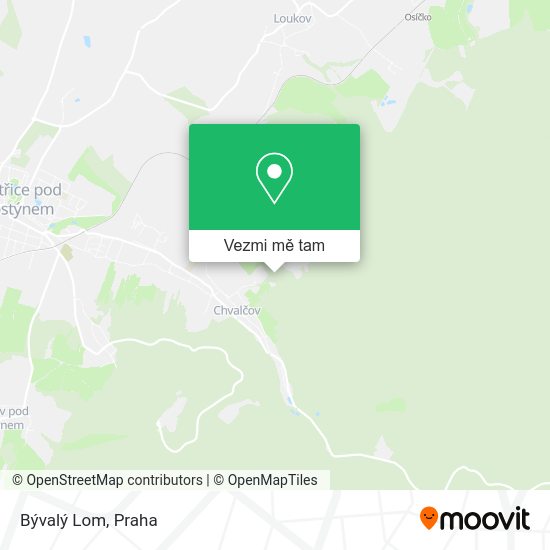 Bývalý Lom mapa